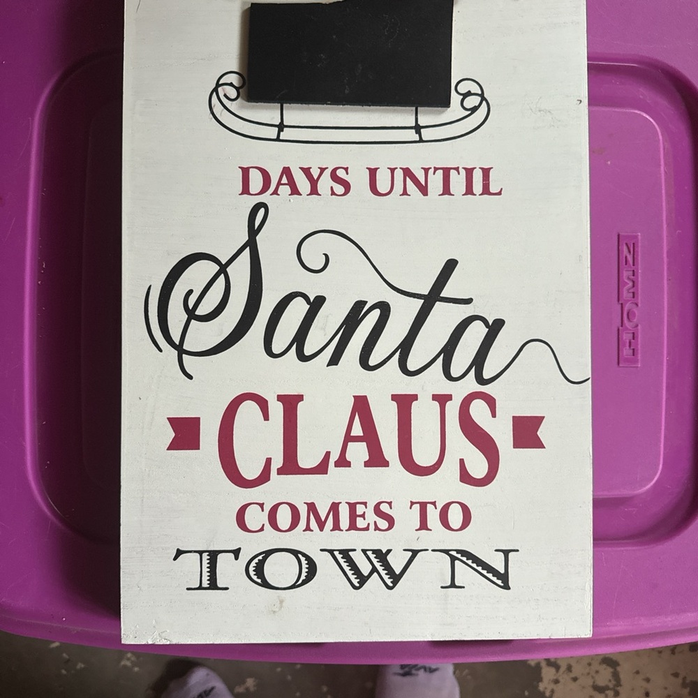 santa christmas counter